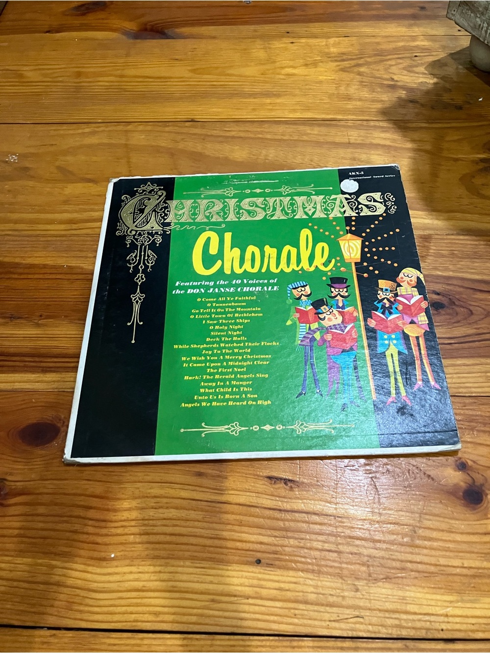 Christmas Chorale Vinyl Record - Green and Black Cover